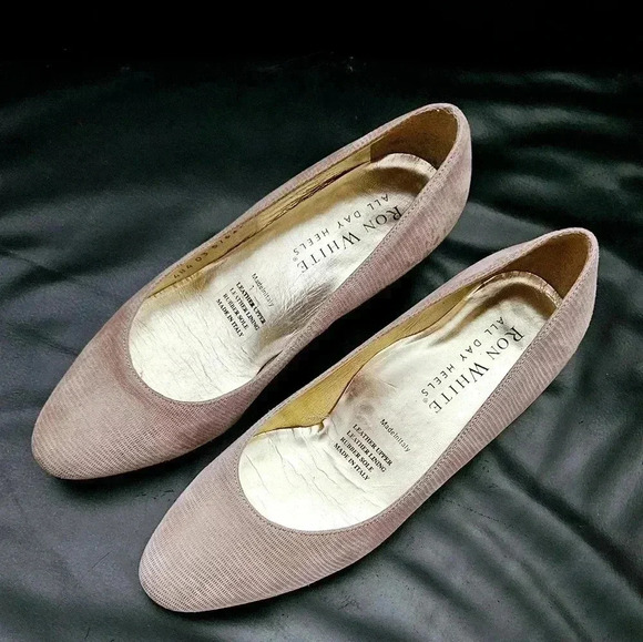 Ron White Luxury All  Day Heel Pump Pale Beige Size 6/6.5 US 361/2 euro - Picture 2 of 8